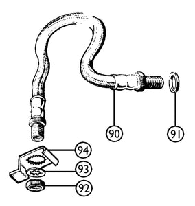 BRAKE HOSE, FRONT/ REAR, REPRO