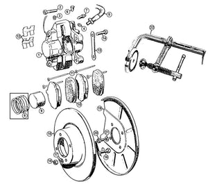 BRAKE PAD SET, MGB, MINTEX