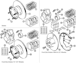 FR.BRAKE PAD SET, MINI, SPRIDGET, TR7, MINTEX