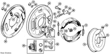 Load image into Gallery viewer, BRAKE SHOE SET, RARE, AXLE SET, SPRITE, MIDGET, MORRIS MINOR
