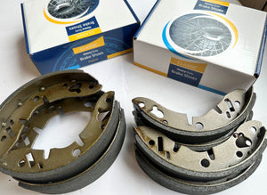 BRAKE SHOE SET, AXLE SET, REAR , SPRITE, MIDGET, MINI, REPRO