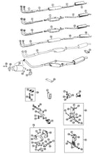 Load image into Gallery viewer, EXHAUST, FITTING KIT, REAR, MGB, RUBBER BUMPER