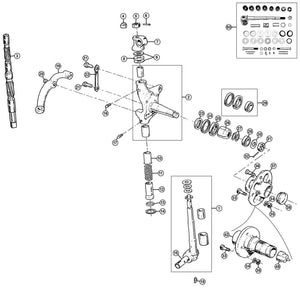 BEARING KIT, HUB, FRONT, MGB-GT-C-V8