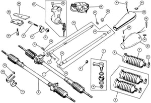 GAITER KIT, STEERING RACK, MINI