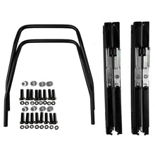 Afbeelding in Gallery-weergave laden, PAIR, CLASSIC SPORTS BUCKET SEATS, BLACK, WITH HEADRESTS &amp; RUNNERS