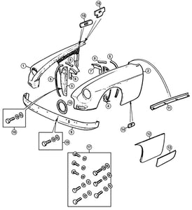 WING, FRONT, LOWER 1/4", RH, MGB