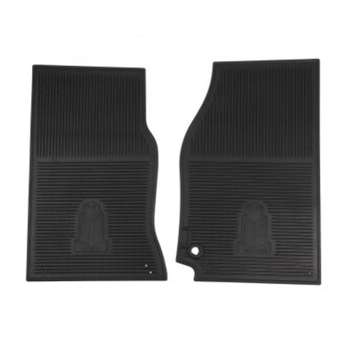FOOTWELL MATS, RUBBER, BLACK, PAIR TR2-6