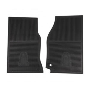 FOOTWELL MATS, RUBBER, BLACK, PAIR TR2-6