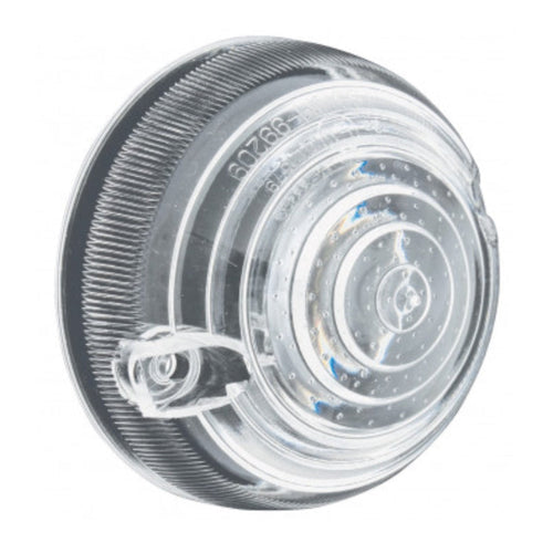 PLASTIC INDICATOR LENS, WHITE, SCREW FIXING