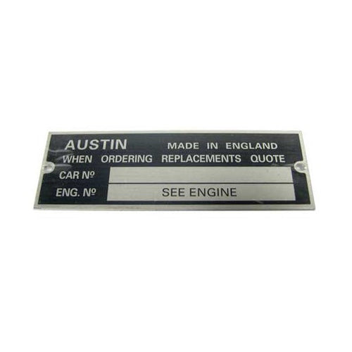 CHASSIS PLATE AUSTIN