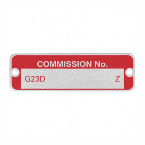 COMMISSION PLATE