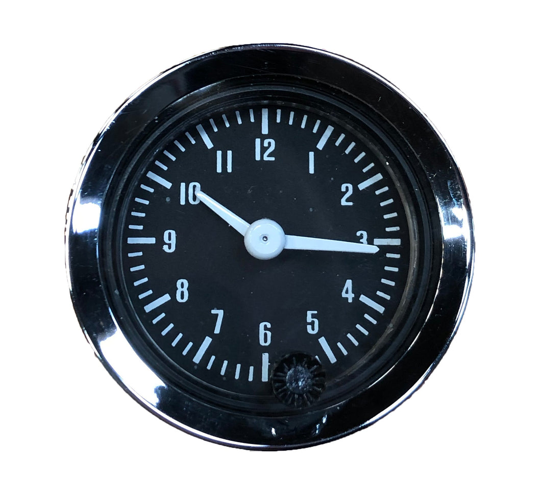 CLOCK GAUGE, 52MM, BLACK FACE REPRO