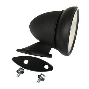 DOOR MIRROR, BLACK, BULLET STYLE