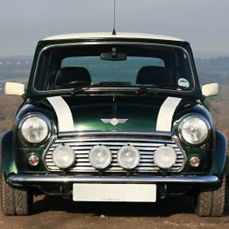 WHITE BONNET STRIPES FOR MINI, PAIR