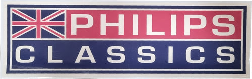 PHILIPS CLASSICS BLUE RACING STICKER