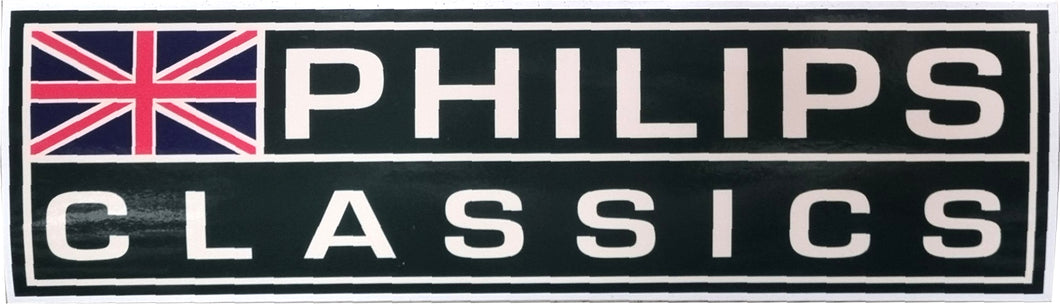 PHILIPS CLASSICS DARK GREEN RACING STICKER