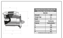 Load image into Gallery viewer, POWERLITE,STARTER HI-TORQUE,  GT6 MK1-MK3, TR2-4A WITH TR6 RING GEAR RAC101