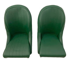 Load image into Gallery viewer, PAIR, VINTAGE LOW ROUND BACK, BUCKET SEATS + RUNNERS