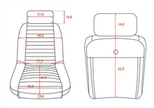 Afbeelding in Gallery-weergave laden, PAIR, CLUBSPORT CLASSIC BUCKET SEATS, WITH HEADRESTS + UNIVERSAL RUNNERS