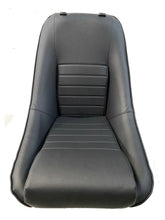 Afbeelding in Gallery-weergave laden, PAIR, CLASSIC SPORTS BUCKET SEATS, BLACK, WITH HEADRESTS &amp; RUNNERS
