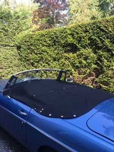 TONNEAU COVER, MGB 67-69, ZONDER HOOFDSTEUN, LHD, ZWART, MOHAIR