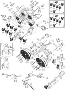 CÂBLE DE STARTER, BOUTON DE TYPE PICTORIAL, TR6