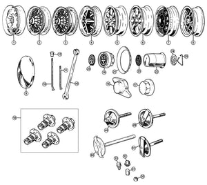 WHEEL NUT, PLAIN, STAINLESS STEEL, MGB