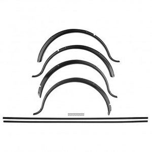 WHEEL ARCH SET, BLACK, PLASTIC, 4 PIECE