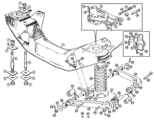 SPRING, FRONT, STANDARD RATE, SINGLE, MGB GT 72-74, V8 to (c) G-HD5-361000