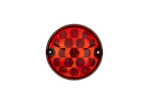 FEU ANTIBROUILLARD, LED, ROUGE, 95MM, 12/24V, MARQUÉ E, ÉTANCHE