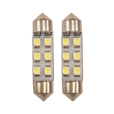 LED FESTOON BULB, 12V, 37MM, PAIR
