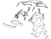 Load image into Gallery viewer, REPAIR PANEL, REAR WING, LOWER FRONT, RH, MGB