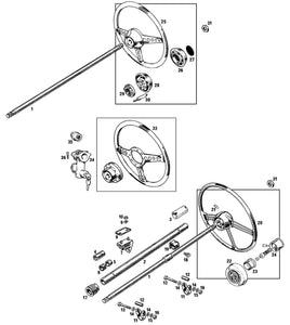 BUSH, STEERING COLUMN, UPPER, OE.