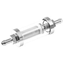 Load image into Gallery viewer, FUEL FILTER, CHROME &amp; GLASS, 1/4&quot; (6mm)