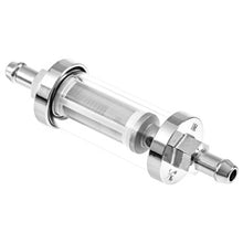 Afbeelding in Gallery-weergave laden, FUEL FILTER, CHROME &amp; GLASS, 5/16&quot; (8mm)