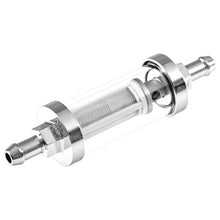 Afbeelding in Gallery-weergave laden, FUEL FILTER, CHROME &amp; GLASS, 5/16&quot; (8mm)