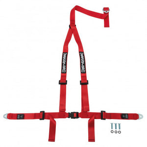 RED 3-POINT HARNESS KIT, BOLT MOUNTING