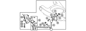 END STOP BRACKET, ANTI-ROLL BAR, 9/16"