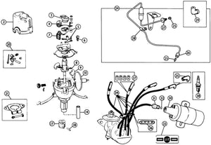 DISTRIBUTOR, 25D 4CYL, MGA-B, MIDGET