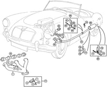 Load image into Gallery viewer, REAR EXHAUST FITTING KIT, MGA