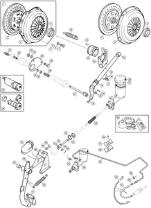 PIN BOLT, FORK TO CLUTCH SHAFT, TAPPERED