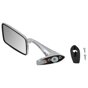 STAINLESS STEEL DOOR MIRROR, FLAT, LH