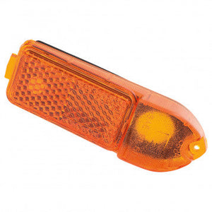 LENS, INDICATOR, PLASTIC, AMBER, RH, US spec.