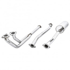 EXHAUST SYSTEM, WITH DOWNPIPE, STAINLESS STEEL, MGB