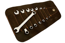 Load image into Gallery viewer, IMPERIAL COMB.SPANNER SET 8PC INCL. LEATHER TOOL ROLL