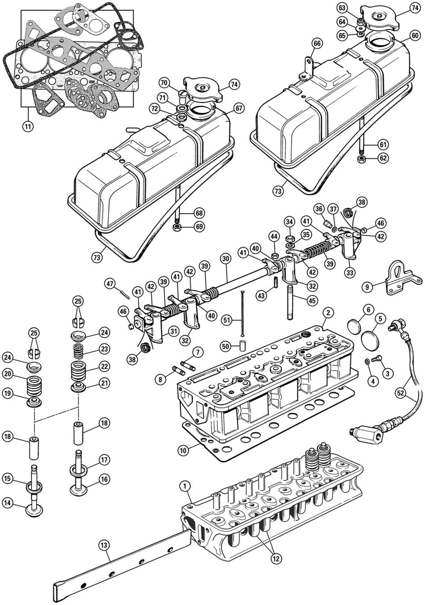 GASKET SET, CYLINDER HEAD, SPITFIRE 1500 – Philips Classics