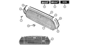 AFWERKINGSGRILL OP MOTORKAP, MK2 AAN