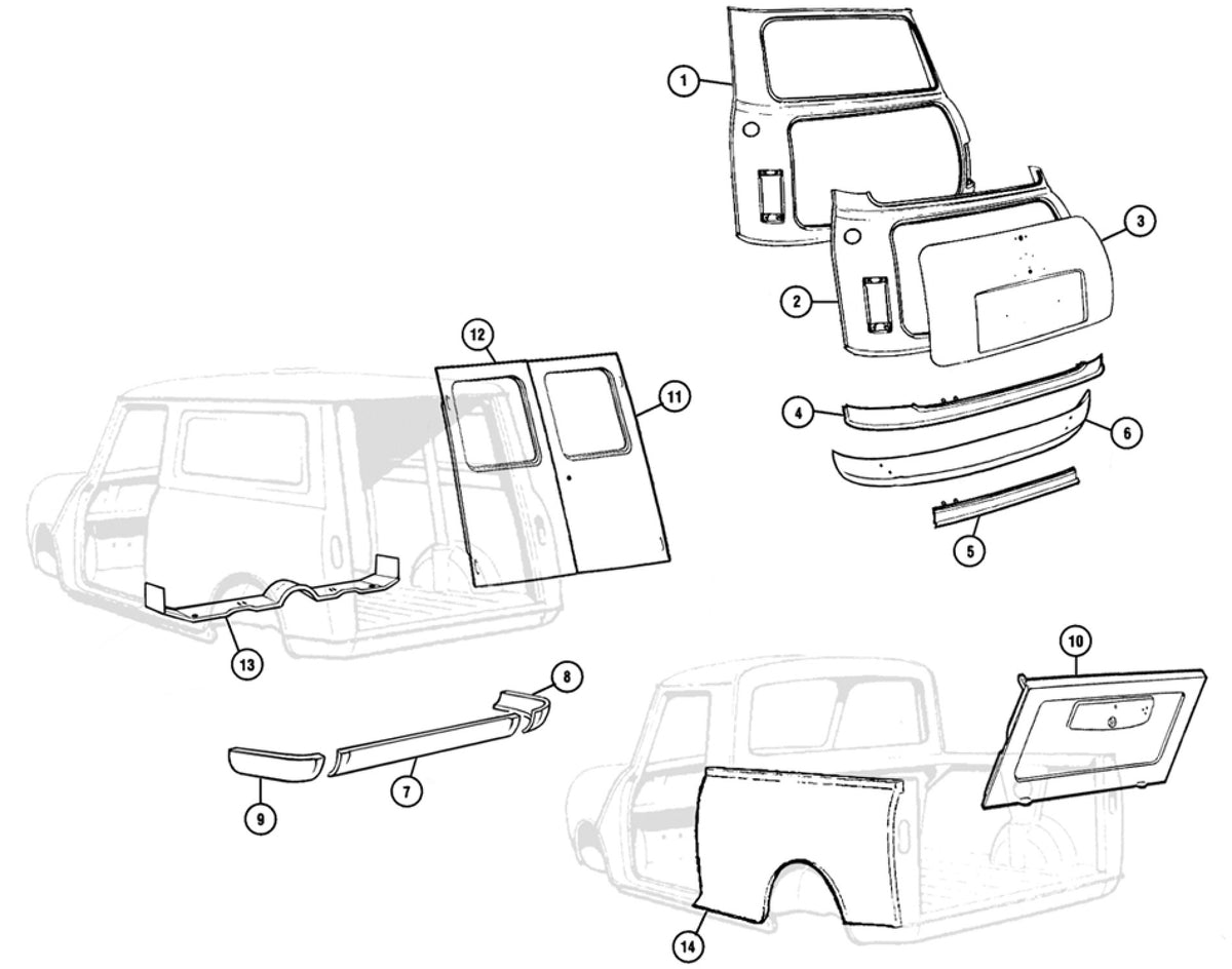 VALANCE, LOWER, REAR & FOGLAMP FIXING , MINI MK1-MK2-MK3 – Philips Classics