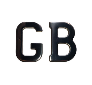 BADGE LETTRES GB A COLLER SUR INOX