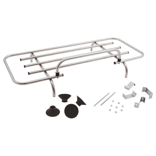 CLIP-ON BOOT RACK, 90x34 CM, STAINLESS STEEL